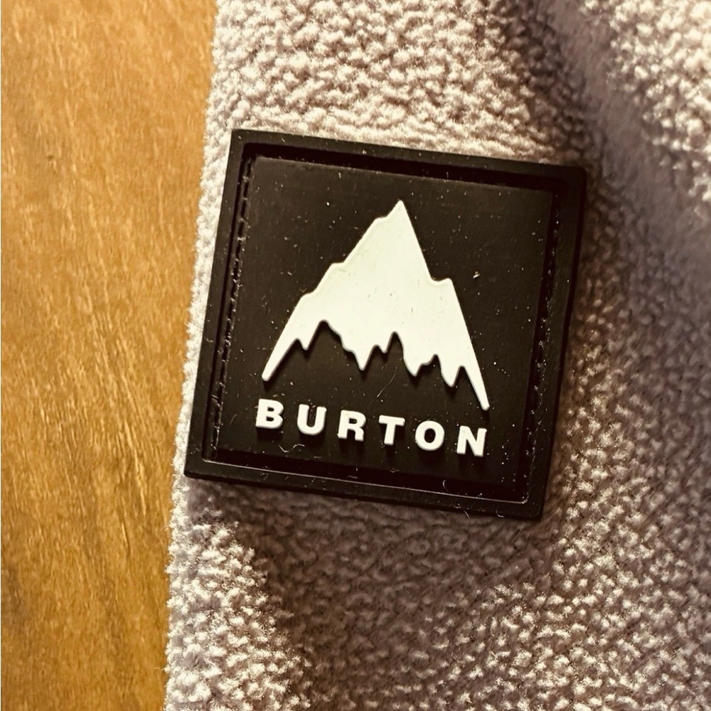 Burton Hearth Fleece Jacket Women Medium Peach/Pink Pockets 1/4 Snap Pullover - Picture 4 of 5
